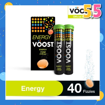 VOOST Energy Effervescent Vitamin Supplement Tablet (Support Energy Production) 40s