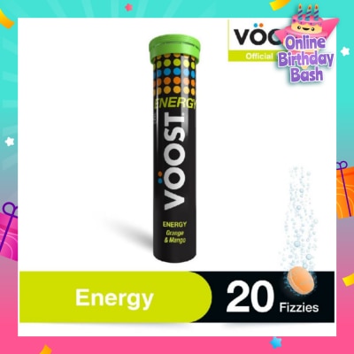 VOOST Energy Effervescent Vitamin Supplement Tablet (Support Energy Production) 20s