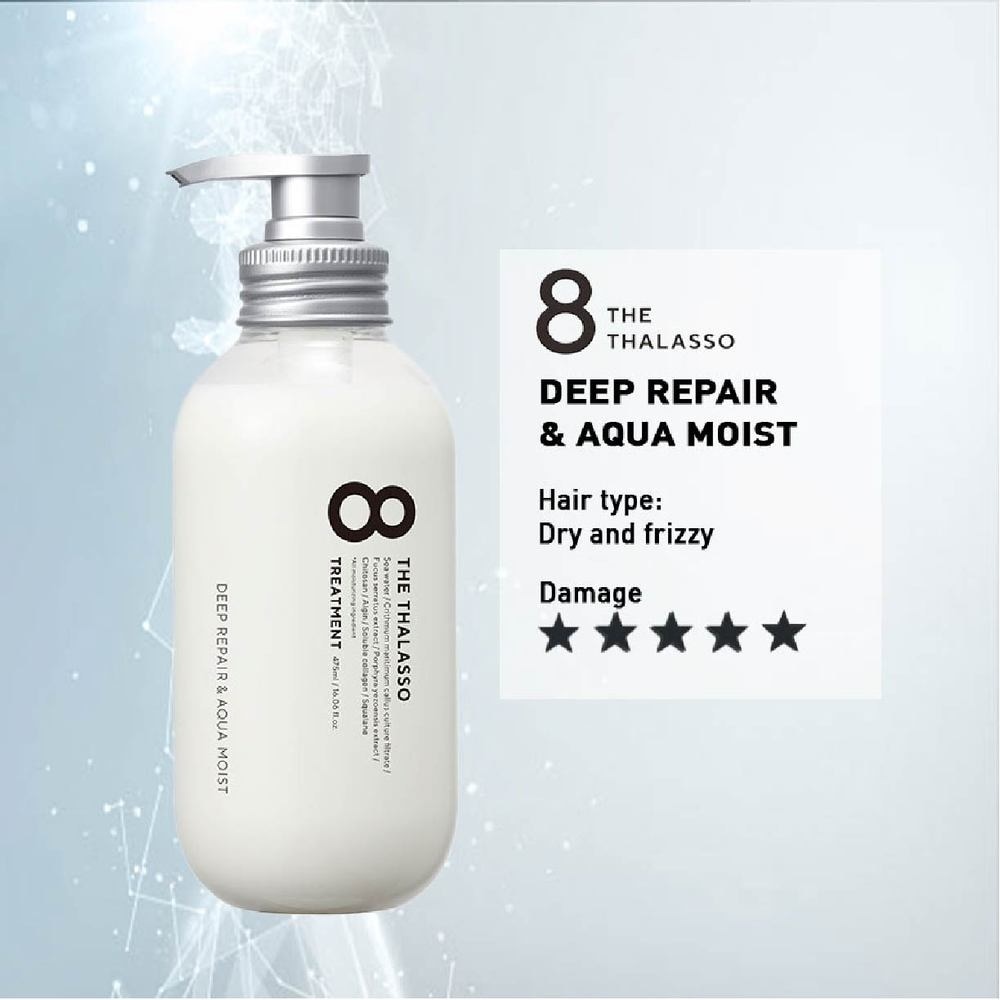 Deep Repair & Aqua Moist Treatment (For Dry, Damaged & Frizzy Hair) 475g