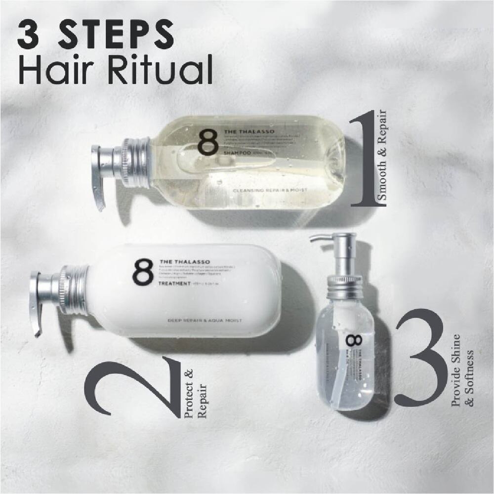 8 THE THALASSO Cleansing Repair & Smooth Shampoo (For Dry, Dull
