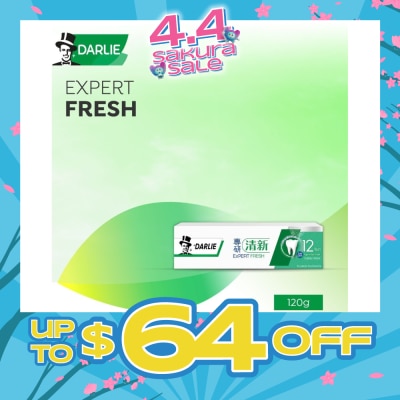 DARLIE - Expert Fresh Toothpaste (12Hours Against Bad Breath) 120g