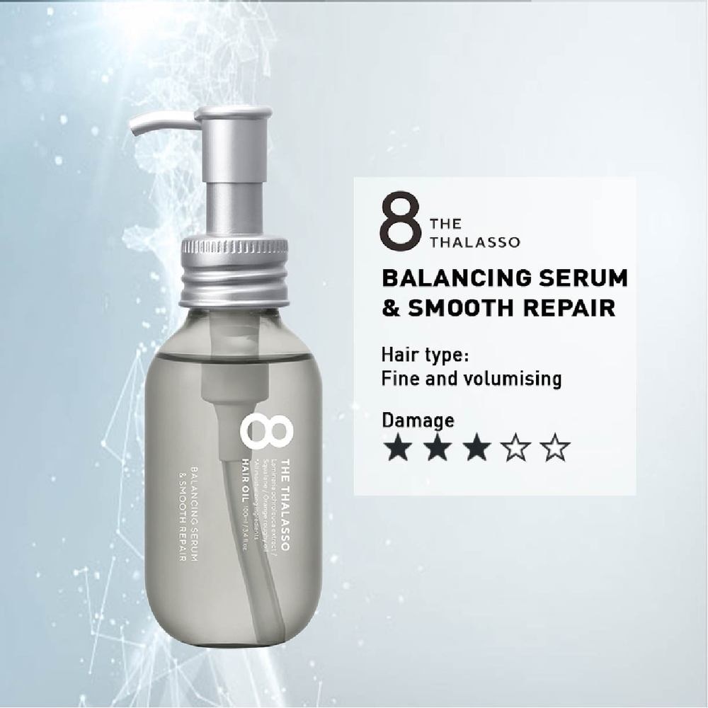 Balancing Serum & Smooth Repair Hair Oil (For Fine & Volumising Hair Type) 100ml