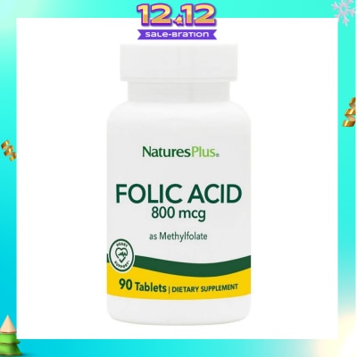 NATURE'S PLUS Folic Acid 800 mcg 90 Tablets