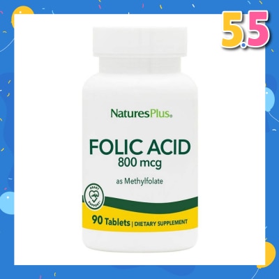 NATURE'S PLUS Folic Acid 800 mcg 90 Tablets