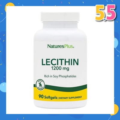 NATURE'S PLUS Lecithin 19 Grains 1200mg Softgels 90s