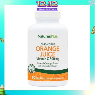 NATURE'S PLUS Orange Juice 500 mg Chewable Vitamin C 90 Tablets