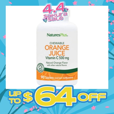 NATURE'S PLUS - Orange Juice 500 mg Chewable Vitamin C 90 Tablets
