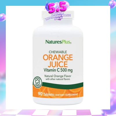 NATURE'S PLUS - Orange Juice 500 mg Chewable Vitamin C 90 Tablets