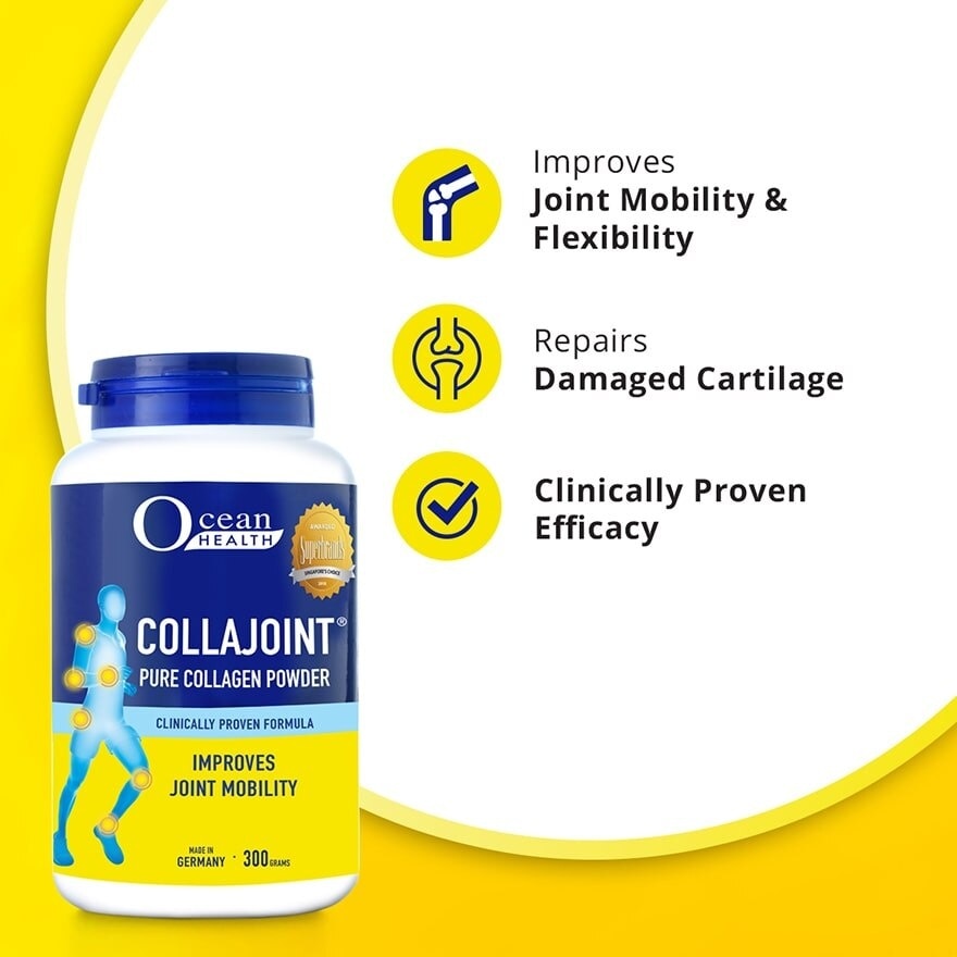 Collajoint Pure Collagen Powder (Supports Joint Mobility, Flexibility and Cartilage Health + Collagen Peptides) 300g