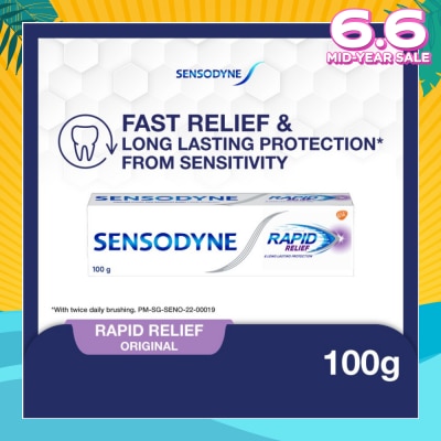 SENSODYNE Sensitive Teeth Oral Care Toothpaste Rapid Relief (Dental Sensitivity Relief) 100g