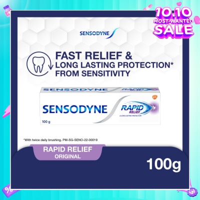 SENSODYNE Sensitive Teeth Oral Care Toothpaste Rapid Relief (Dental Sensitivity Relief) 100g