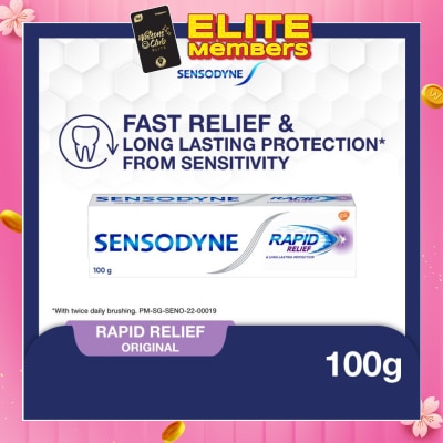 SENSODYNE Sensitive Teeth Oral Care Toothpaste Rapid Relief (Dental Sensitivity Relief) 100g