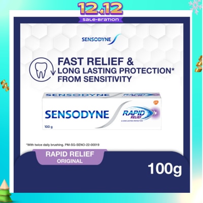 SENSODYNE Sensitive Teeth Oral Care Toothpaste Rapid Relief (Dental Sensitivity Relief) 100g