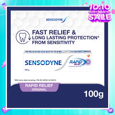 SENSODYNE Sensitive Teeth Oral Care Toothpaste Rapid Relief (Dental Sensitivity Relief) 100g