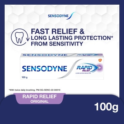 SENSODYNE Sensitive Teeth Oral Care Toothpaste Rapid Relief (Dental Sensitivity Relief) 100g