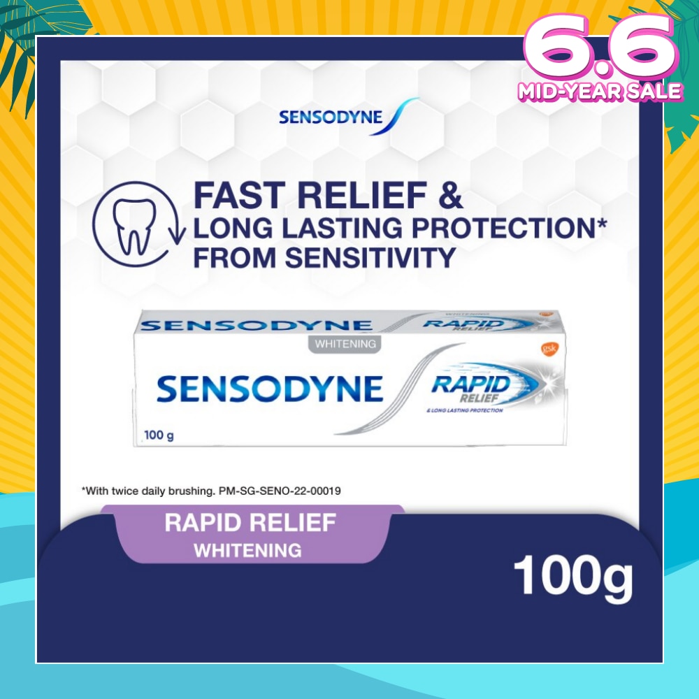 Sensitive Teeth Oral Care Toothpaste Rapid Relief Whitening (Dental Sensitivity Relief) 100g