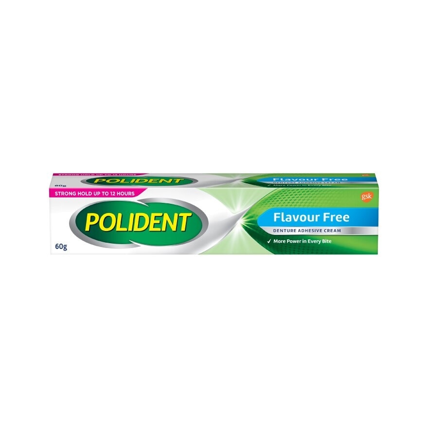 3D Hold Flavour Free Denture Adhesive Cream (Up To 12 Hours Strong Hold) 60g