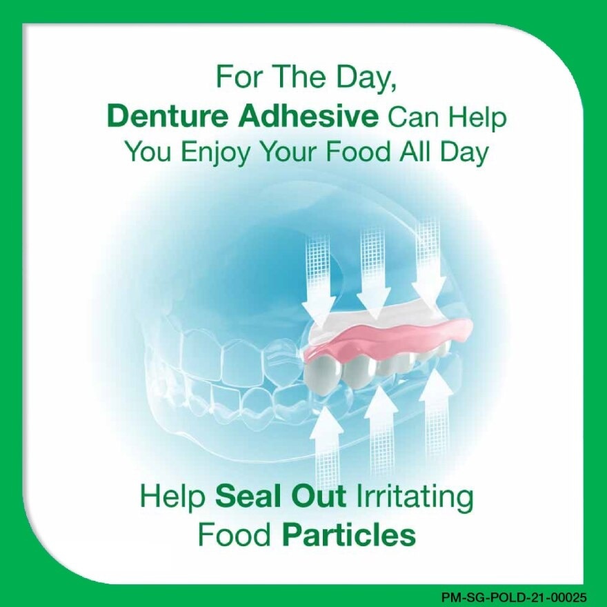 3D Hold Flavour Free Denture Adhesive Cream (Up To 12 Hours Strong Hold) 60g