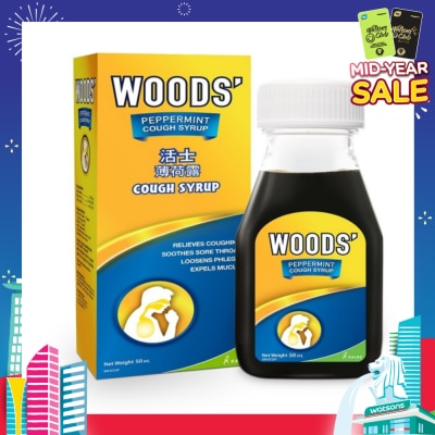 WOODS WOODS P/MINT CURE 50ML ADULT