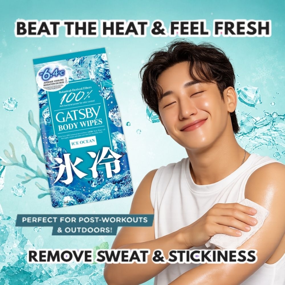Ice-Type Deodorant Body Wipes Ice Ocean 30s