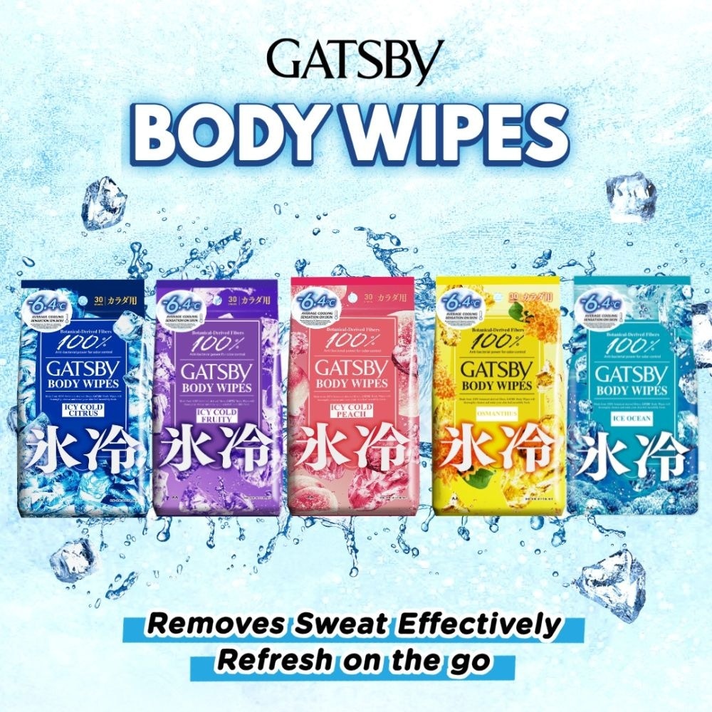 Ice-Type Deodorant Body Wipes Ice Ocean 30s