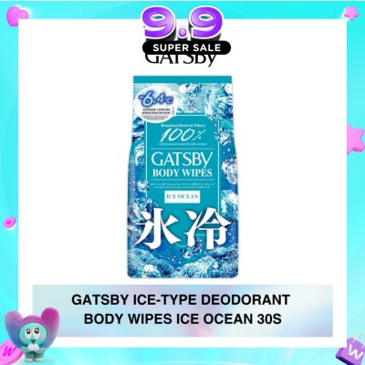 GATSBY - Ice-Type Deodorant Body Wipes Ice Ocean 30s image