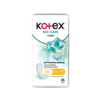 KOTEX - Bio-care Daily Fresh Thin Liners 26s