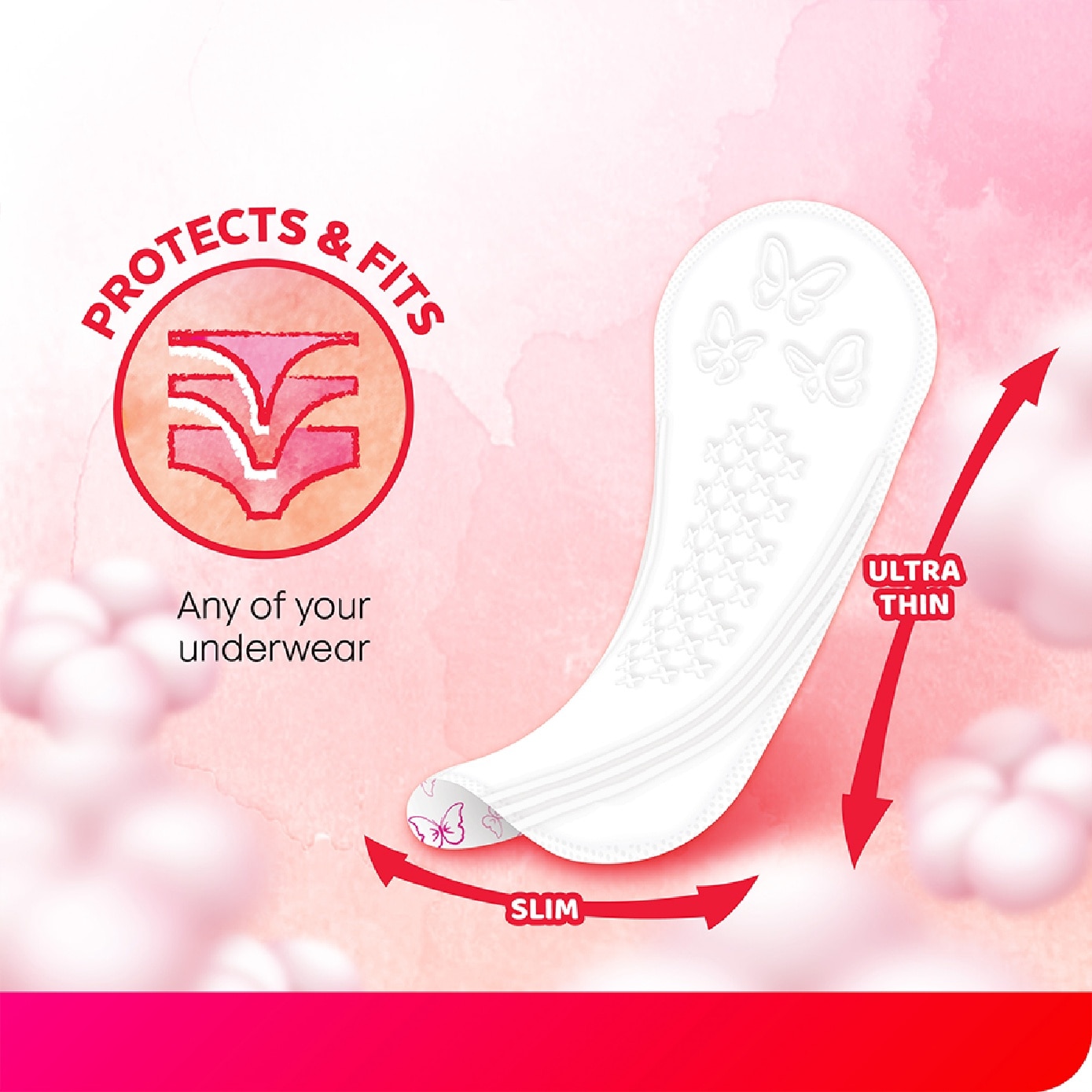 Comfort & Freshness Ultra Thin Liners 15cm 40s