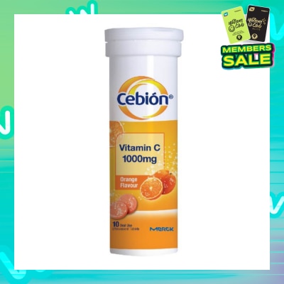 CEBION Vitamin C Effervescent Orange Flavour 10s (Expiry: Oct`2025)