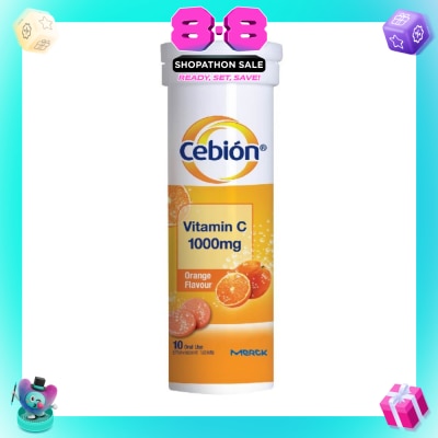 CEBION - Vitamin C Effervescent Orange Flavour 10s
