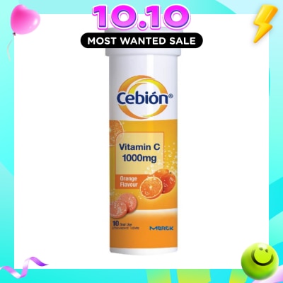 CEBION Vitamin C Effervescent Orange Flavour 10s image
