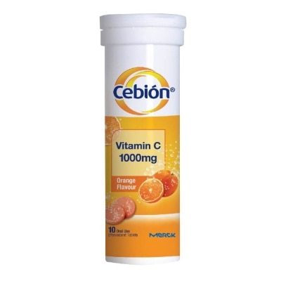 CEBION Vitamin C Effervescent Orange Flavour 10s