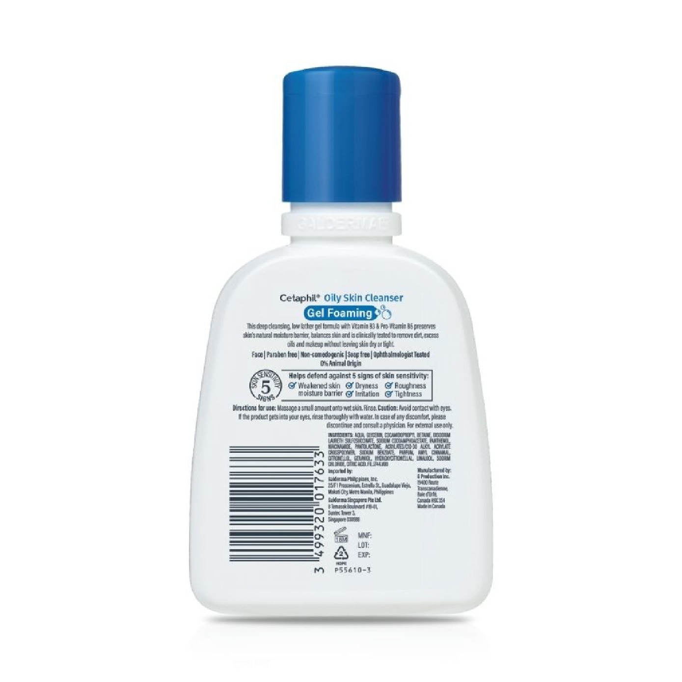 Oily Skin Gel Foaming Cleanser (Combination to Oily, Sensitive Skin) 118ml