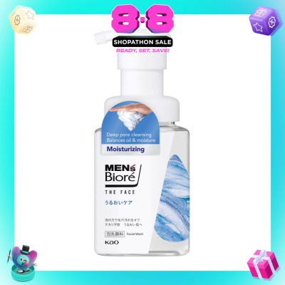 BIORE - MEN'S The Face Instant Foaming Facial Wash Moisturizing 200ml