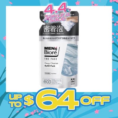 BIORE - MEN'S The Face Instant Foaming Facial Wash Deep Cleanse Refill 170ml