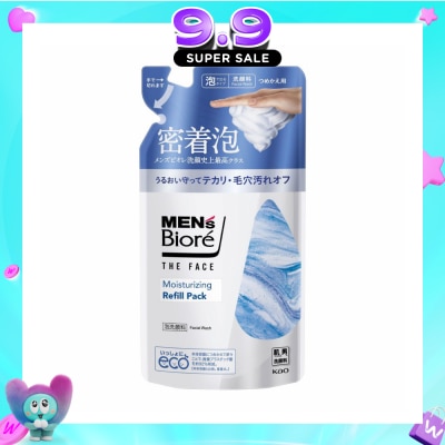 BIORE - MEN'S The Face Instant Foaming Facial Wash Moisturizing Refill 170ml image