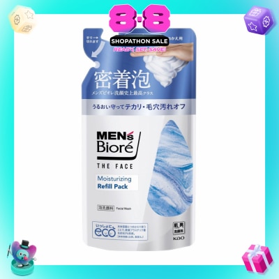 BIORE - MEN'S The Face Instant Foaming Facial Wash Moisturizing Refill 170ml