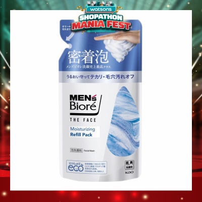 BIORE - MEN'S The Face Instant Foaming Facial Wash Moisturizing Refill 170ml