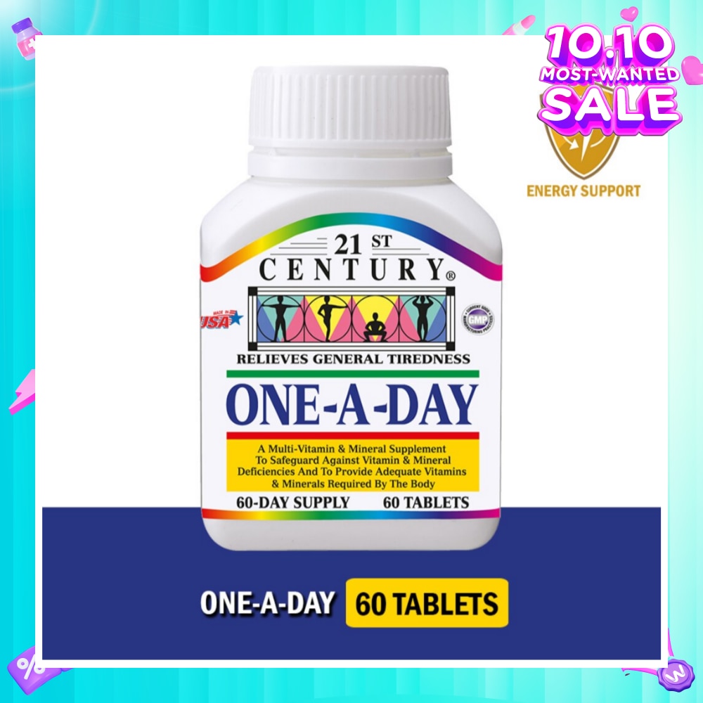 One A Day Multi Vitamin & Mineral Supplement Tablets (Relieves General Tiredness) 60s