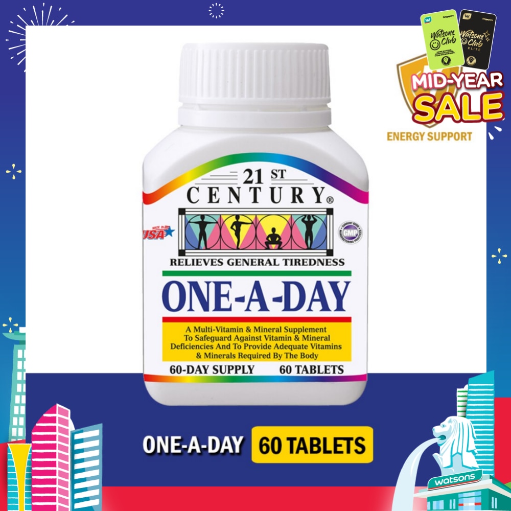 One A Day Multi Vitamin & Mineral Supplement Tablets (Relieves General Tiredness) 60s