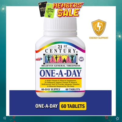 21ST CENTURY - One A Day Multi Vitamin & Mineral Supplement Tablets (Relieves General Tiredness) 60s