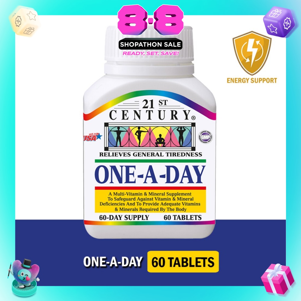 One A Day Multi Vitamin & Mineral Supplement Tablets (Relieves General Tiredness) 60s