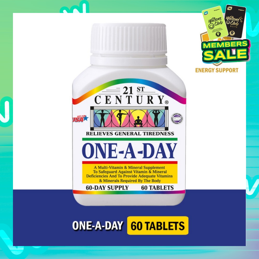 One A Day Multi Vitamin & Mineral Supplement Tablets (Relieves General Tiredness) 60s