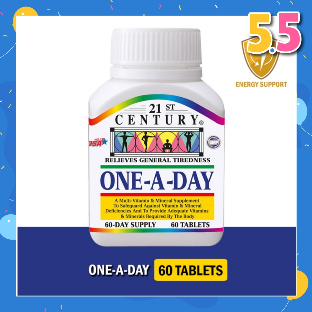 One A Day Multi Vitamin & Mineral Supplement Tablets (Relieves General Tiredness) 60s