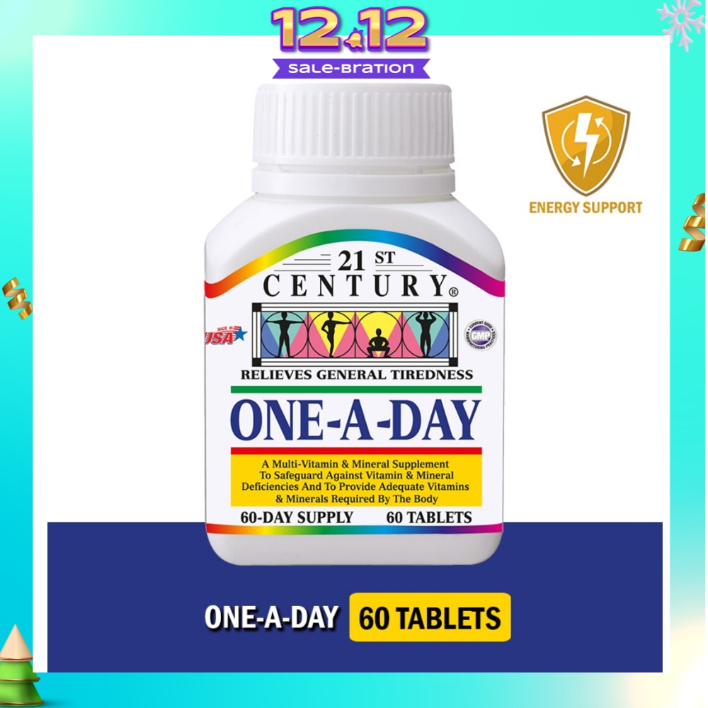 One A Day Multi Vitamin & Mineral Supplement Tablets (Relieves General Tiredness) 60s