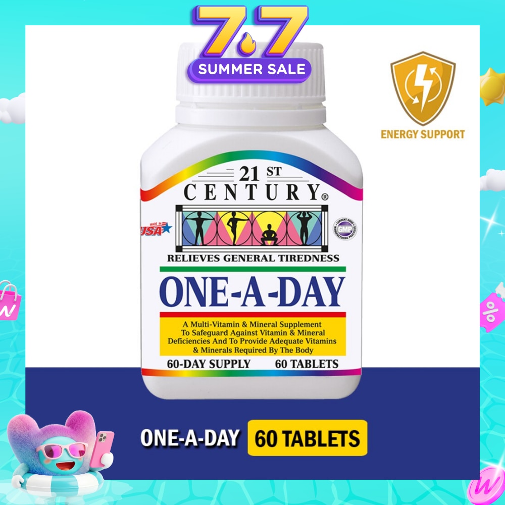 One A Day Multi Vitamin & Mineral Supplement Tablets (Relieves General Tiredness) 60s