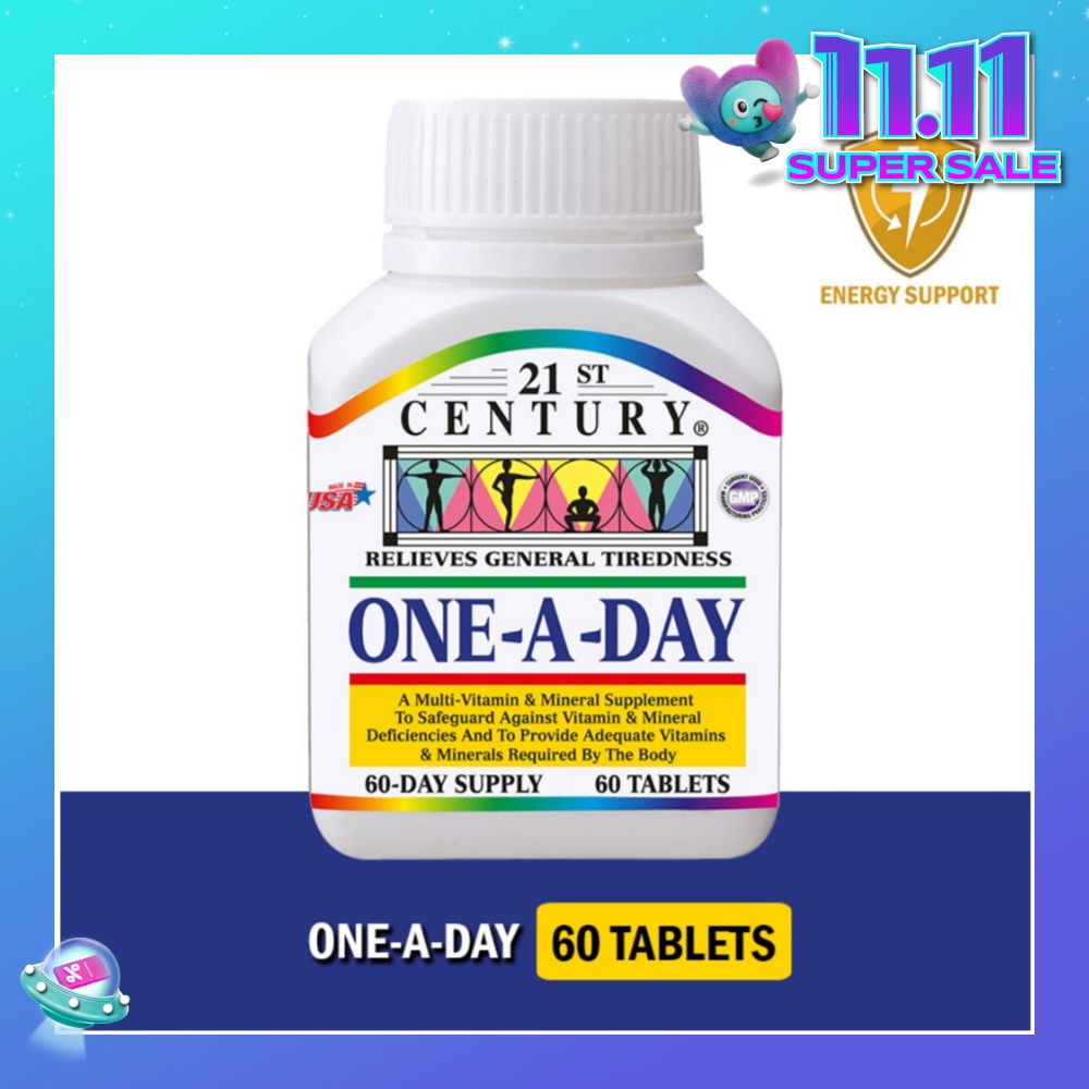 One A Day Multi Vitamin & Mineral Supplement Tablets (Relieves General Tiredness) 60s