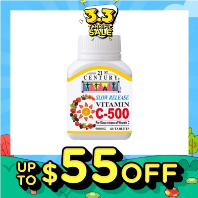 21ST CENTURY Slow Release Vitamin C Tablets 500mg 60s