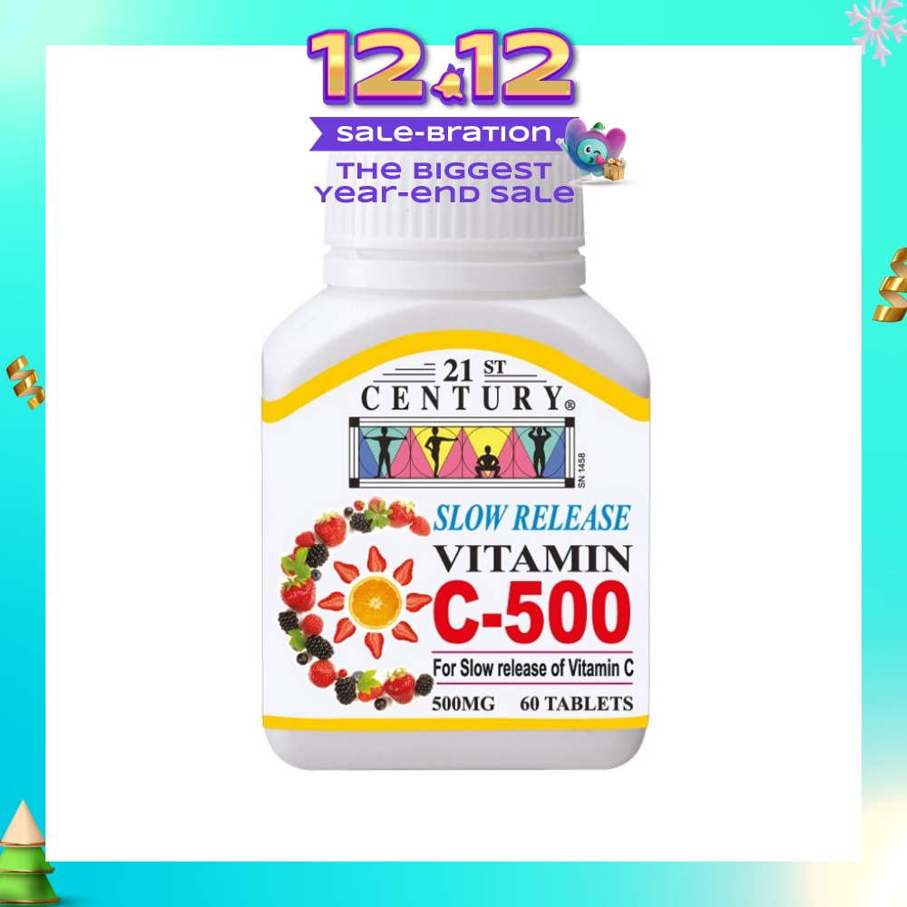 Slow Release Vitamin C Tablets 500mg 60s