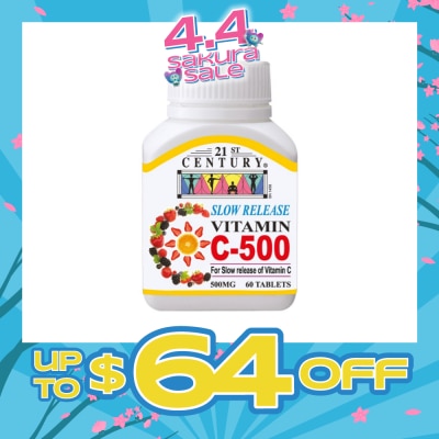 21ST CENTURY - Slow Release Vitamin C Tablets 500mg 60s